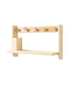 Alder Crest Wall-Mounted Entryway Organizer Shelf - Cream (synthetic illustration; no displayed measurements)