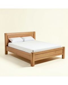 Aamanah Solid Wood Standard Bed (synthetic illustration; no displayed measurements)