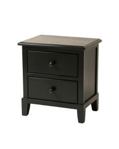 River Bridge Nightstand - Black (synthetic illustration; no displayed measurements)