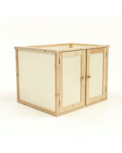Summit Bluff Empty Furniture-Style Litter Enclosure - Cream (synthetic illustration; no displayed measurements)