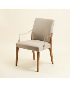 Keeney King Louis Back Side Chair In Clear (synthetic illustration; no displayed measurements)