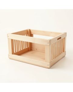 Vale Brook Empty Furniture-Style Pet Crate - Beige (synthetic illustration; no displayed measurements)