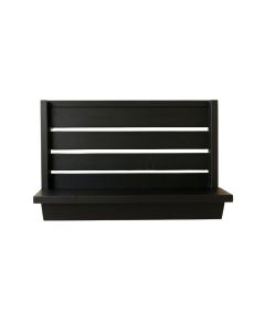 Cliff Crest Wall-Mounted Entryway Organizer Shelf - Black (synthetic illustration; no displayed measurements)