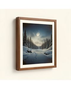 Untrodden Snow Within Three Miles Of Charing Cross By Andrew Mccallum - Picture Frame Print On Canvas (synthetic illustration; no displayed measurements)