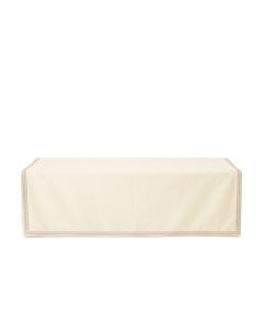 Hazel Edge Flat Bed Sheet - Cream