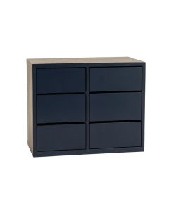Shore Arc Small-Parts Storage Drawer Cabinet - Navy (synthetic illustration; no displayed measurements)