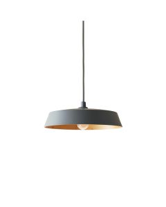Slate Crossing Pendant Light Suspended From One Plain Cable - Gray