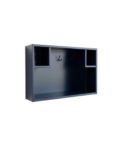 Vale Crest Wall-Mounted Entryway Organizer Shelf - Navy (synthetic illustration; no displayed measurements)