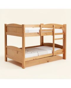 Callam Twin Over Twin Solid Wood Standard Bunk Bed (synthetic illustration; no displayed measurements)