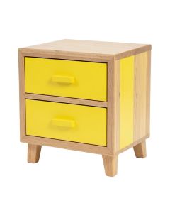 Ebonique 1 - Drawer Nightstand In Yellow