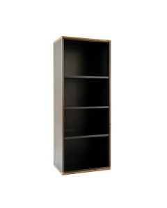 Birch Crest Narrow Cubby Tower - Black (synthetic illustration; no displayed measurements)
