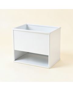 Rowan Bridge Empty Raised Planter - White (synthetic illustration; no displayed measurements)
