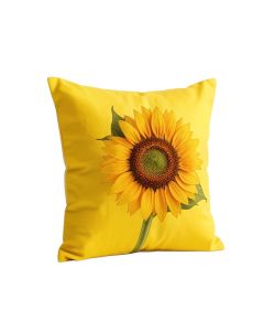 Nathen Sunflower Floral 18 '' Throw Pillow Cover (synthetic illustration; no displayed measurements)