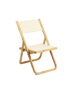Linden Branch Folding Outdoor Chair - Cream (synthetic illustration; no displayed measurements)