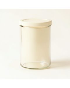 Stone Bluff Storage Canister With Lid - Cream (synthetic illustration; no displayed measurements)
