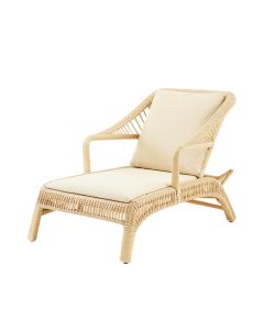 Bay Bluff Outdoor Lounge Chair - Cream (synthetic illustration; no displayed measurements)