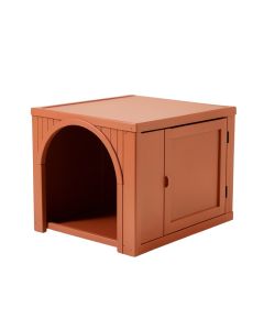 Hazel Crest Empty Furniture-Style Litter Enclosure - Terracotta