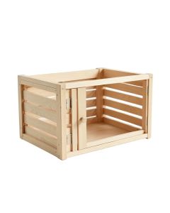 Pine Crossing Empty Furniture-Style Pet Crate - Beige (synthetic illustration; no displayed measurements)
