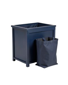 Summit Bluff Laundry Sorting Station With Plain Removable Bags - Navy (synthetic illustration; no displayed measurements)