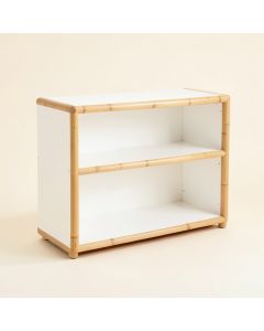 Hazel Bridge Low Bookcase - White (synthetic illustration; no displayed measurements)