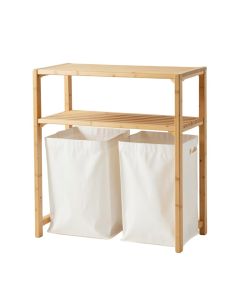 Olive Arc Laundry Sorting Station With Plain Removable Bags - White (synthetic illustration; no displayed measurements)
