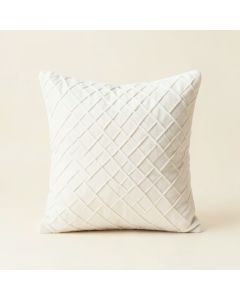 Elm Crest Filled Accent Pillow - White (synthetic illustration; no displayed measurements)
