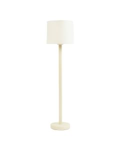 River Bluff Floor Lamp With A Plain Fabric Shade - Cream (synthetic illustration; no displayed measurements)