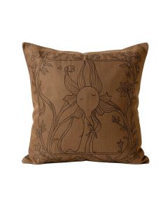 Alphonse Mucha Zodiac Throw Pillow (synthetic illustration; no displayed measurements)