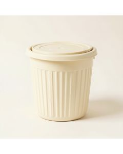 Briar Bend Closed Garden Compost Bin - Cream (synthetic illustration; no displayed measurements)