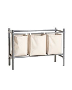 Willow Bluff Laundry Sorting Station With Plain Removable Bags - Gray (synthetic illustration; no displayed measurements)