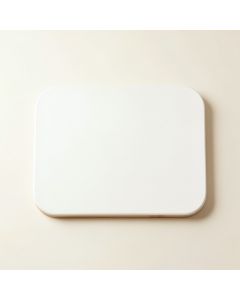 Reed Arc Cutting Board - White (synthetic illustration; no displayed measurements)