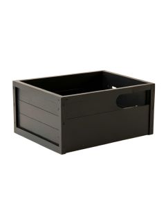 Rowan Crest Empty Furniture-Style Pet Crate - Black