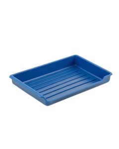 Cliff Fold Empty Under-Desk Cable Tray - Blue (synthetic illustration; no displayed measurements)