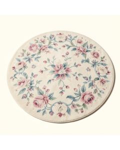 Round Eliphaz Floral Shag Ivory/Pink/Blue Area Rug (synthetic illustration; no displayed measurements)