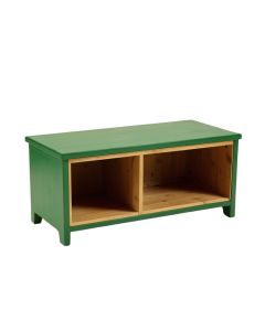 Harbor Bluff Shoe Storage Bench - Green