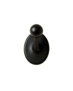 Willow Arc Wall-Mounted Robe Hook - Black