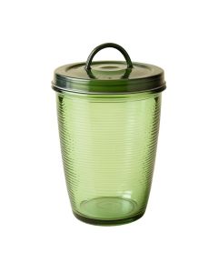 Heath Brook Storage Canister With Lid - Green
