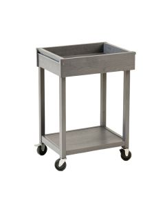 Juniper Bluff Empty Rolling Workshop Cart - Gray (synthetic illustration; no displayed measurements)