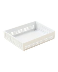 Juniper Bluff Empty Under-Desk Cable Tray - White