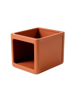 Hill Edge Empty Furniture-Style Litter Enclosure - Terracotta (synthetic illustration; no displayed measurements)