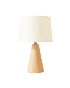 Ridge Bridge Table Lamp With A Plain Fabric Shade - Cream