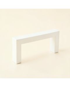 Shore Bridge Cabinet Handle Without Packaging - White (synthetic illustration; no displayed measurements)