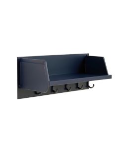 Ash Crest Wall-Mounted Entryway Organizer Shelf - Navy (synthetic illustration; no displayed measurements)