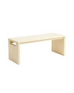 Clay Bluff Narrow Outdoor Storage Bench - Cream