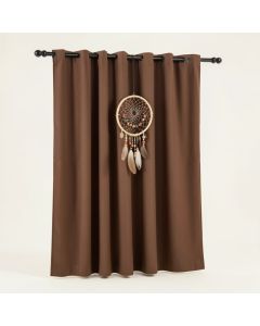 Southwestern Dream Catcher With Beads And Feathers Semi-Sheer Thermal Rod Pocket Single Curtain Panel (synthetic illustration; no displayed measurements)