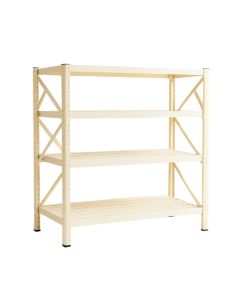 Elm Bluff Empty Seed-Starting Shelving Unit Without Lights - Ivory