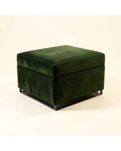 Abby 24 '' Velvet Rectangle Standard Ottoman (synthetic illustration; no displayed measurements)