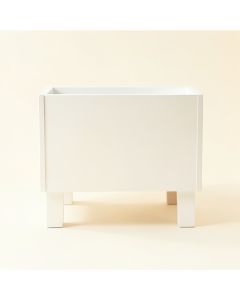 Rowan Canyon Empty Raised Planter - White (synthetic illustration; no displayed measurements)
