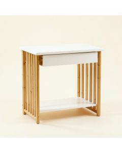 Juniper Arc Small Writing Desk - White (synthetic illustration; no displayed measurements)