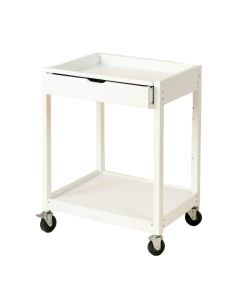 Wren Crest Empty Rolling Workshop Cart - White